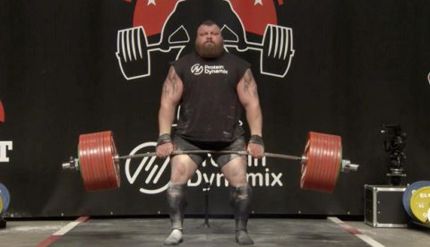 Resultado de imaxes para Eddie Hall en Strongman vatiendo record